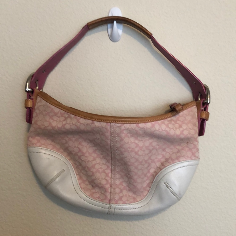 Pink Coach shoulder bag